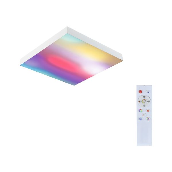 Panneau Velora Rainbow 295x295mm 13,2W dynamic RGWB blanc 230V Métal