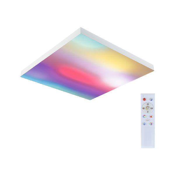 Panneau Velora Rainbow 450x450mm 19W dynamic RGWB blanc 230V Métal