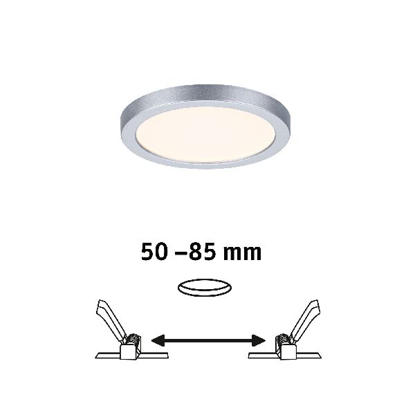 Panneau ENC AREO VariFit IP44 6,5W 3000K 118mm Chrome mat syn