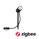 Spot extérieur Plug &amp; Shine color Pike RGBW 4W 24 V IP65 Anthracite ZigBee