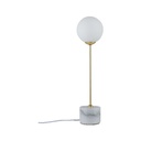 Neordic Moa lampe de table max 1x10W G9 Blanc/Doré mat 230V Verre/Marbre/Métal