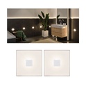 LumiTiles Basic Set Square 10x10cm 2x0,8W 2700K 12V Blanc Syn/Alu