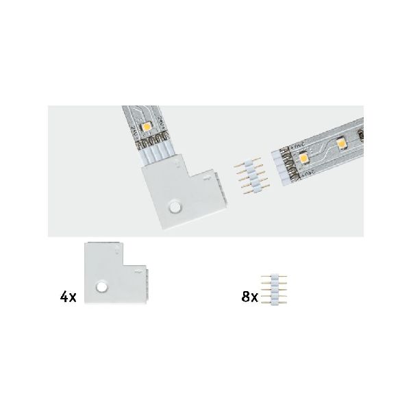 Function MaxLED Edge-Connector quatro blanc