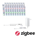 Kit de base MaxLED 250 3m Zigbee RGBW Protect Cover IP44 15W 230/24V Argent