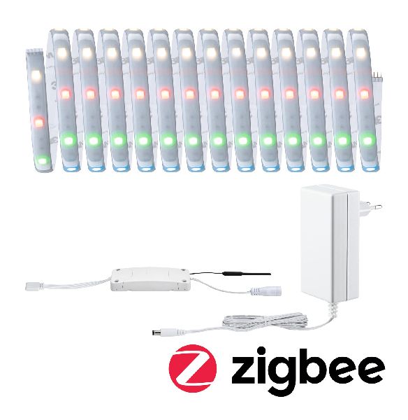 Kit de base MaxLED 250 5m Zigbee RGBW Protect Cover IP44 22W 230/24V Argent