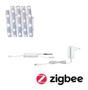 Kit de base MaxLED 250 1,5m Zigbee TunW Protect Cover IP44 8W 230/24V Argent
