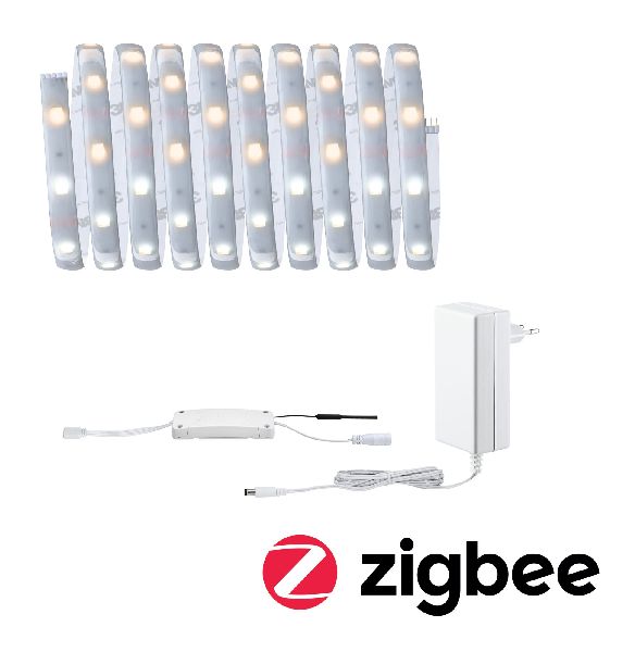Kit de base MaxLED 250 3m Zigbee TunW Protect Cover IP44 12W 230/24V Argent