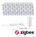 Kit de base MaxLED 250 5m Zigbee TunW Protect Cover IP44 18W 230/24V Argent
