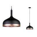 Neordic Embla suspension max 1x20W E27 Noir/Cuivre mat 230V Métal