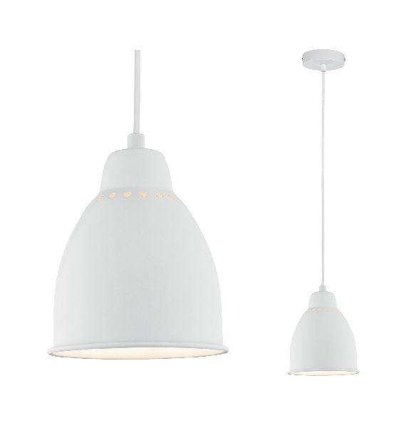 Suspension Neordic Hilla max 1x40W E27 Blanc 230V métal