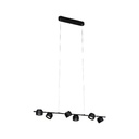 Suspension LED Puric Pane I 6x4,5W 3Stepdim Noir/Gris 230V Mét/Synthétique