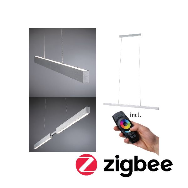 Lum en susp Aptare ZB grad LED 1x18W Alu brossé 230 V, métal