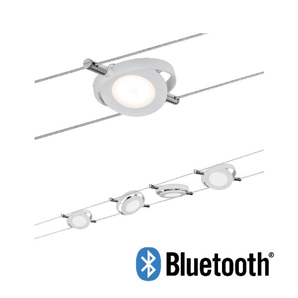 Système Smart Wire BLE RoundMac 4x4 W blanc dépoli 230 V/12 VA DC 36VA Tun Wh