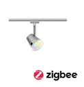 Spot URail ZB Cone RGBW 1x5,5W Chrome dépoli GU10 230V métal/plastique