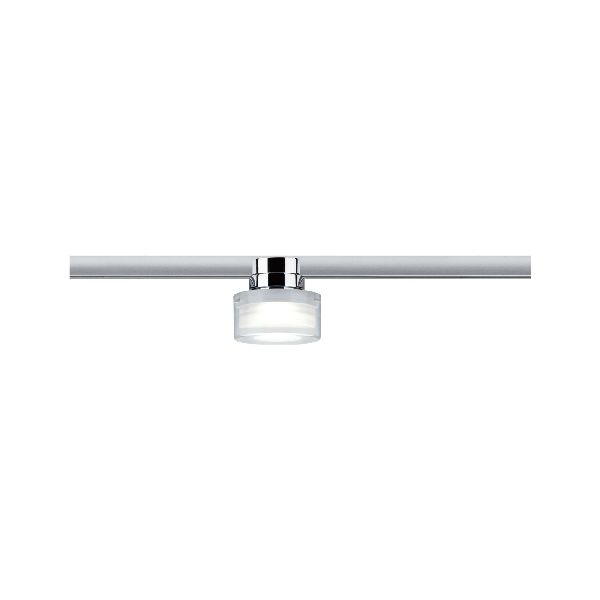 URail Ceiling Topa 1x5,2W Chrome /Clair/Satin 230V Métal/Acrylique