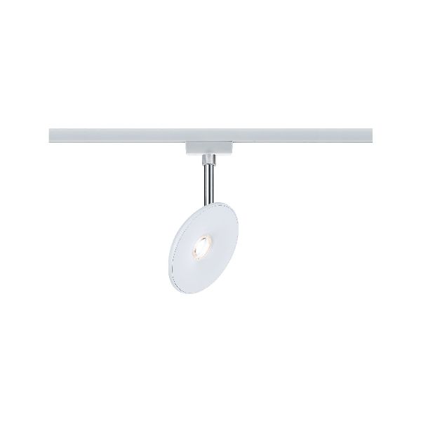 Spot URail Sphere 7,4W Blanc/Chrome 230V plastique gradable 2700 K