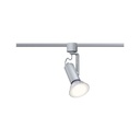 Spot URail Apol II max 1x50W E27 Chrome dépoli 230V Métal/plastique