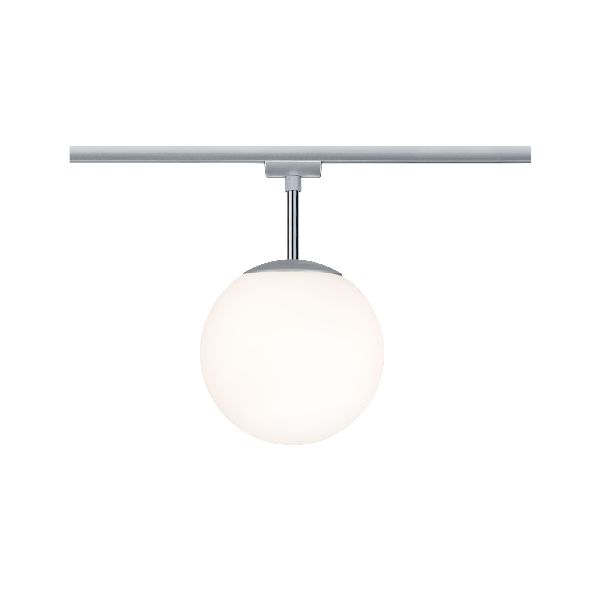 URail Ceiling Globe Small max. 1x10W E14 Chrom mat/Opal 230 V Métal/Verre grad