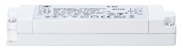 Nice Price VDE Transformateur électronique 20-80W 230/12V 80VA Blanc