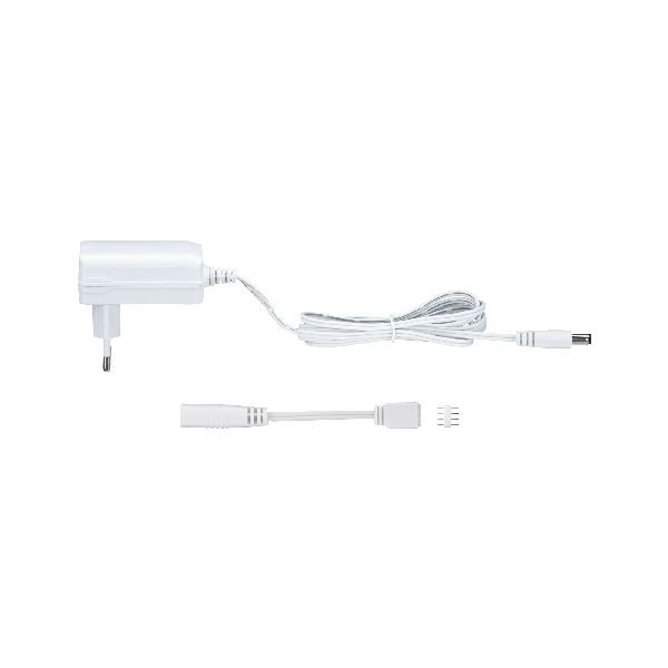 Alimentation LED Universal Plug-In 12W 230/12V DC blanc plastique