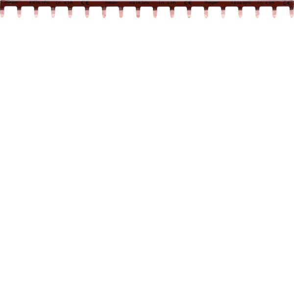 Barre de pontage 1P 63A languette 10mm² marron 18M KB163PG