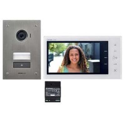 AIPHONE Kit visiophone 7" encastré 2 fils avec mémoire d'images - JVS1F