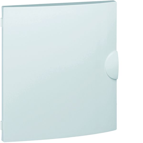 Porte opaque blanc pur Gamma+ pour coffret Gamma 18, 1 rangée 18 M GP118P
