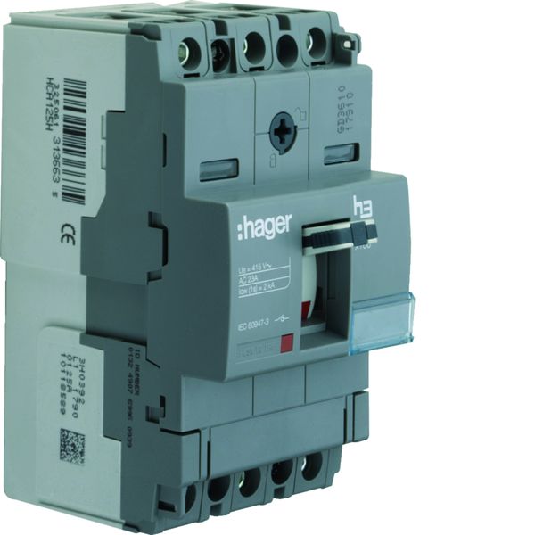 Interrupteur à déclenchement libre boitier moulé h3 x160 3P In125A à cage HCA125H