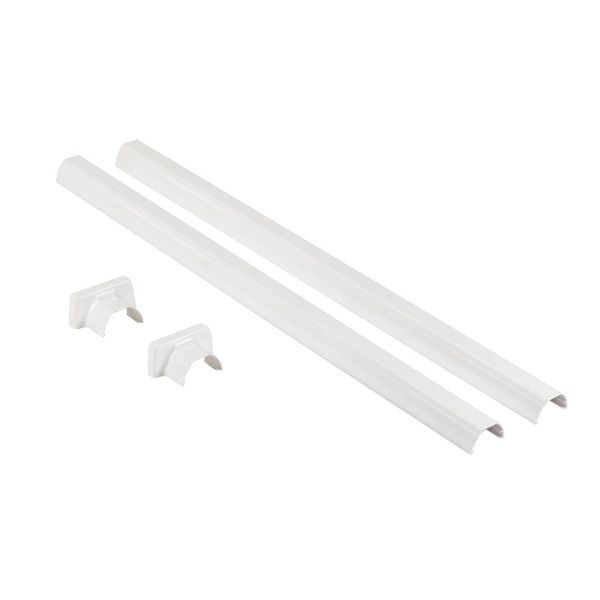 Deux-Demi Couvercles Et Deux Demi Capot En Pvc Pour Perche - legrand 653066