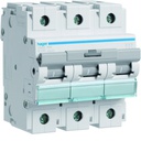 Disjoncteur 100A 3P 15kA Courbe B 4,5modules HMB390