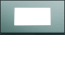 Plaque de finition Gallery 4 modules Acier entraxe 71 mm WXP2104