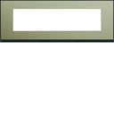 Plaque de finition Gallery 8 modules Bronze entraxe 71 mm WXP2208