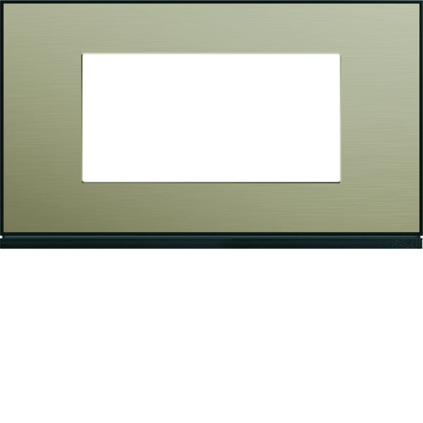 Plaque de finition Gallery 4 modules Bronze entraxe 57 mm WXP2234