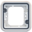 Support simple étanche Cubyko pour montage encastré, IP55, Blanc WNA401B