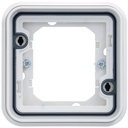 Support simple étanche avec griffes Cubyko pour montage encastré, IP55, Blanc WNA401BG
