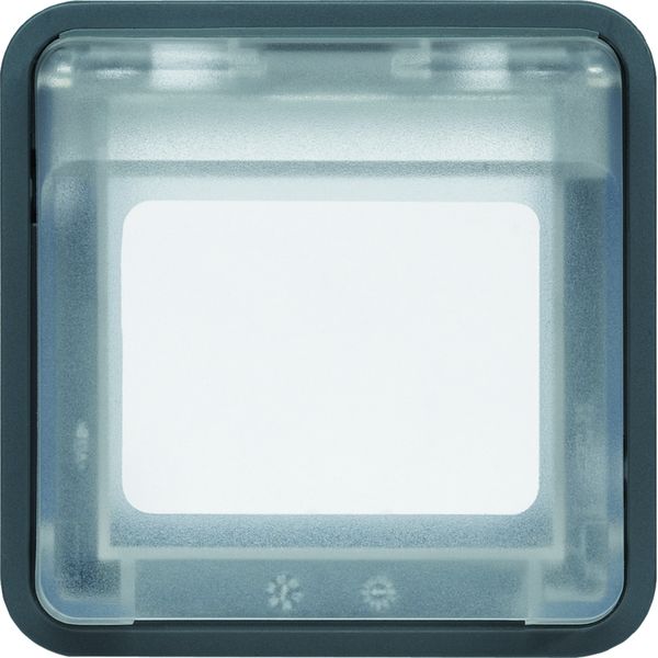 Support adaptateur pour mécanisme gallery Cubyko étanche IP55 gris associable WNA450