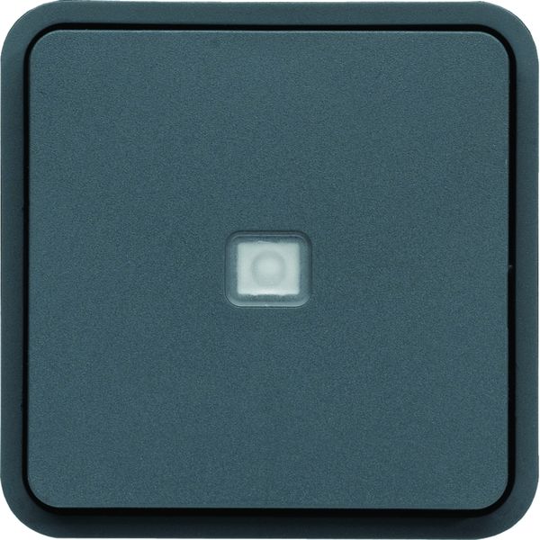 Bouton poussoir 1O/1F lumineux Cubyko étanche IP55 associable gris WNA021