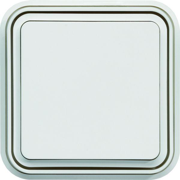 cubyko interrupteur va-et-vient encastré à griffes blanc IP55 WNE001BG