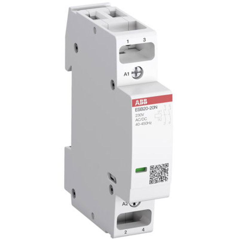 Contacteur Modulaire Esbn 20A 2 Nf 230Vac/Dc Abb-H300464