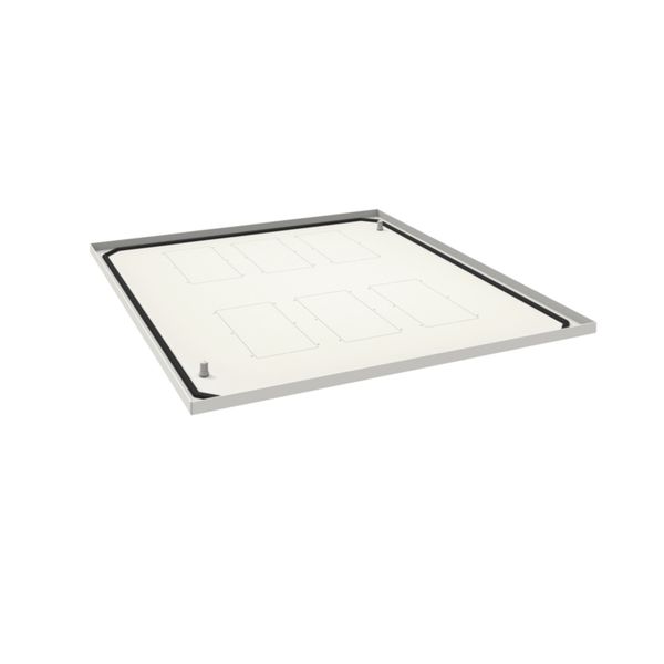 Plaque passe câbles ouverte quadro evo P800xL1000mm Blanc pur FN117E