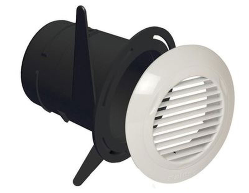 Bouche Hygroréglable Cuisine C32 Curve L 10-50/90 M3/H D125 Mm Cordelette