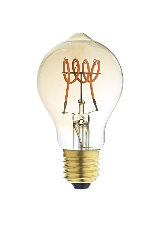 ARIC 20022 - Ampoule Déco Poire E27 Led 3,5W 2200K 190Lm, Cl. Enrg = G, 25000H, Dimmable, Ambrée