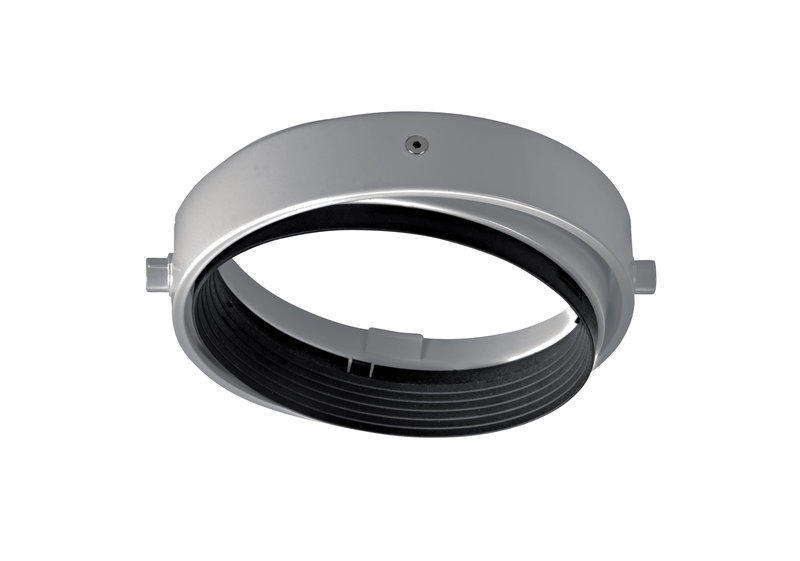 ARIC 4197 - Quadra 185-Support P/Ampoule G53 Ar111, Rond, Orient.Et Basc, Gris,Ampoule Non Incl.