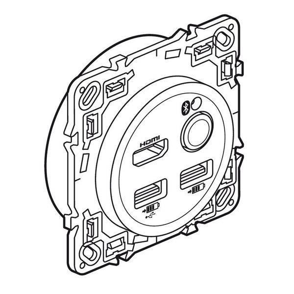 Media Hub Light Celiane Titanium legrand 067374