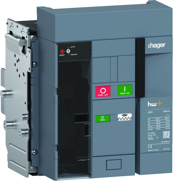 Disjoncteur Ouvert HW1 55kA 1000A 3P Débrochable pour TU sentinel Energy HW1M310DE