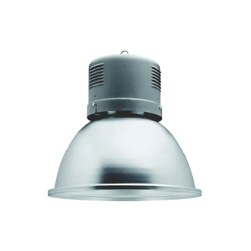 [SUSP-LE400M/3P] Suspension industrielle E40 400w Mercure IP44 avec vitre Ø 430mm H-470mm Leuci