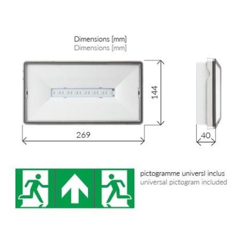 Bi-Fonction Baes-Baeh Bloc Tech S 1H + 5H 143 + 8 Lm Ip44