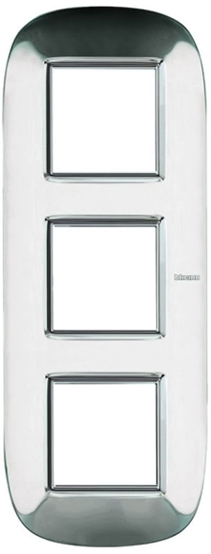 Plaque Triple Chrome Brillant
