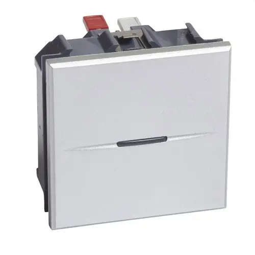Interrupteur Va-Et-Vient - 16A - 250 V~ - Axolute Gris - 2 Modules
