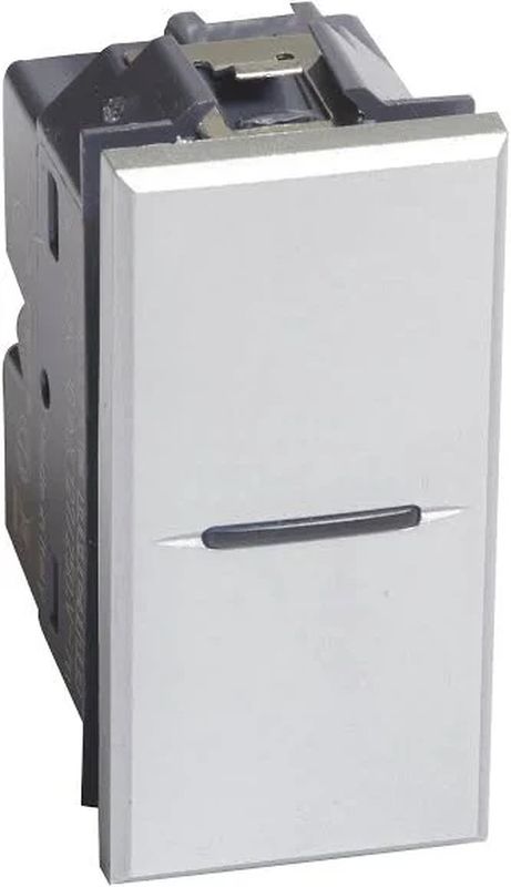 [BTI-HC4003W] Interrupteur Va-Et-Vient - 16A - 250 V~ - Axolute Gris - 1 Module